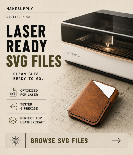 Laser-ready leather pattern SVG files